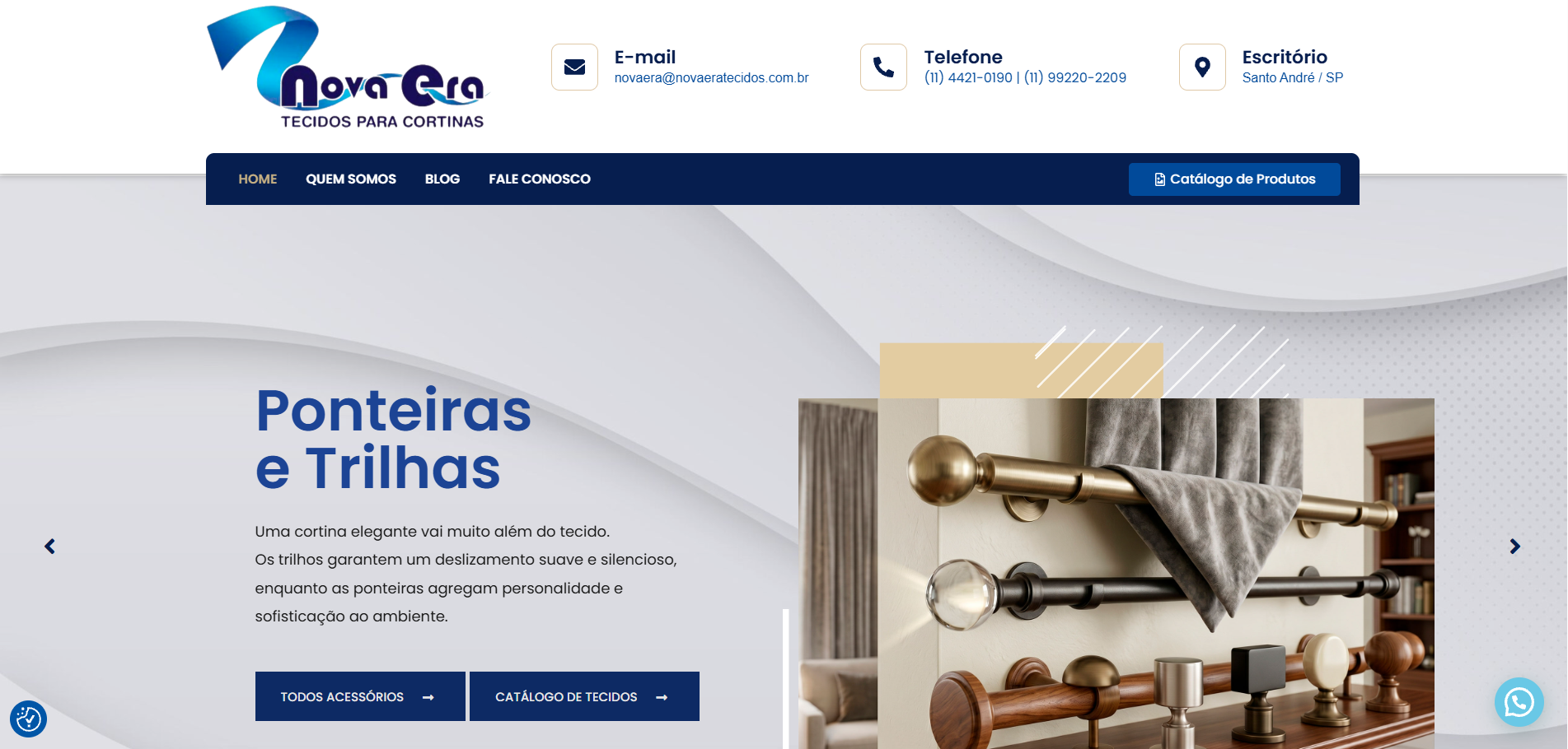 Capa do site Nova Era Tecidos