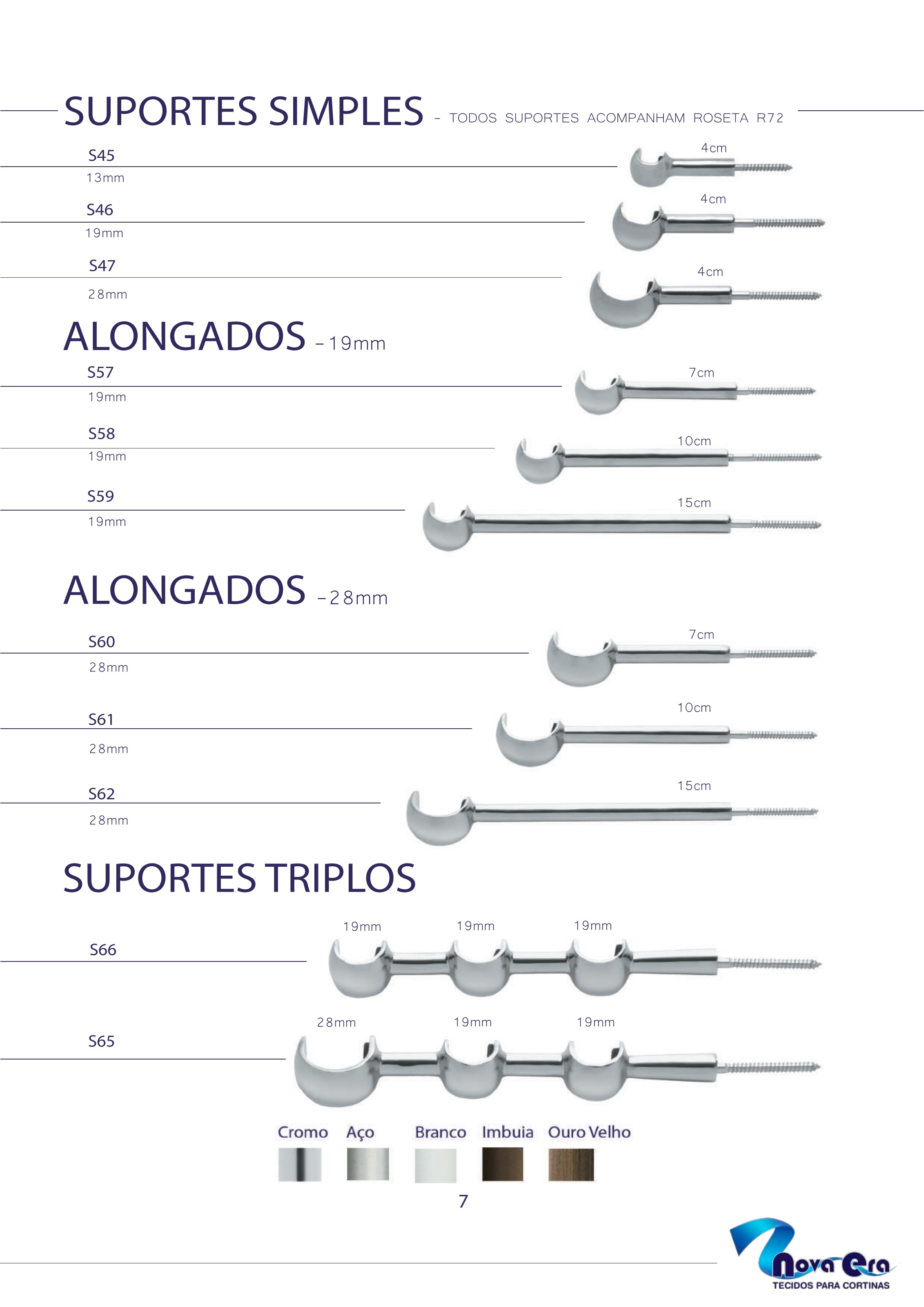 Suportes e Rosetas — página 8